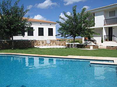 Fachada hacia la piscina Apartamento Piscina Menorca Mercadal (Es) Apartamento