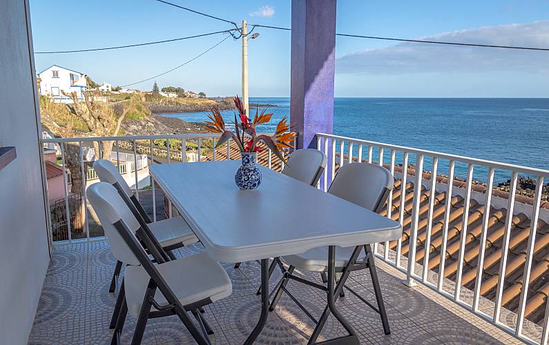 Porto Terraço Ilha Terceira Vila da Praia da Vitória Apartamento - Terraço