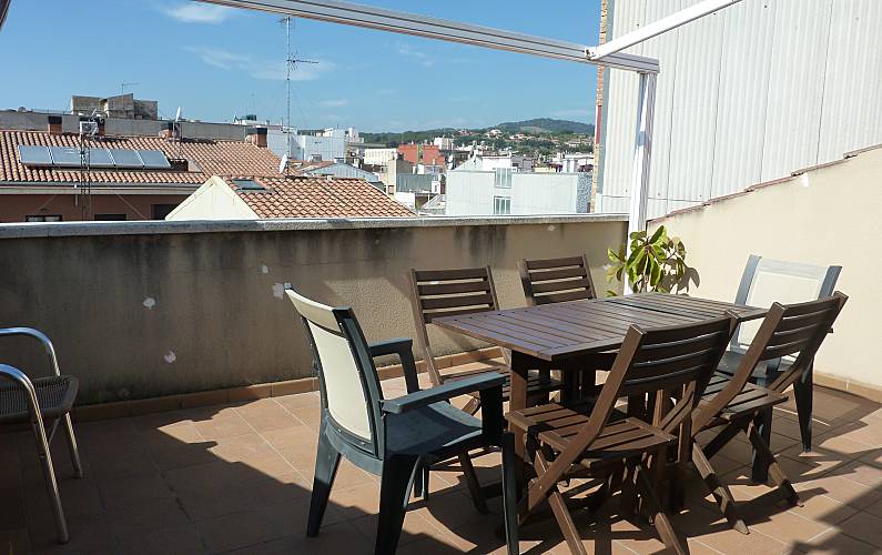 Wohnung Terrasse Barcelona Calella Ferienwohnung - Terrasse
