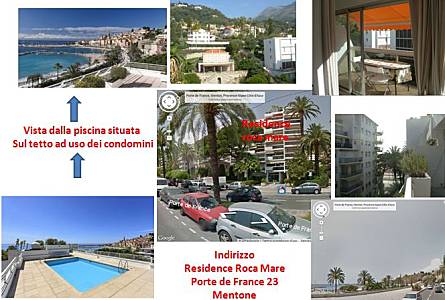 Mentone 4 piano,Piscina,Parking,, Wi-Fi,Roca Mare Alpi Marittime - Parte esterna della casa