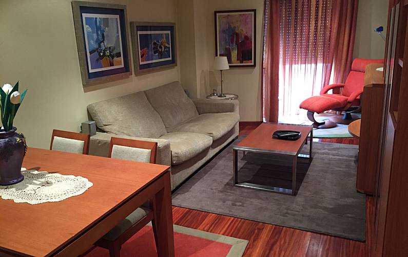 Wohnung Wohnzimmer A Coruña Santiago de Compostela Ferienwohnung - Wohnzimmer