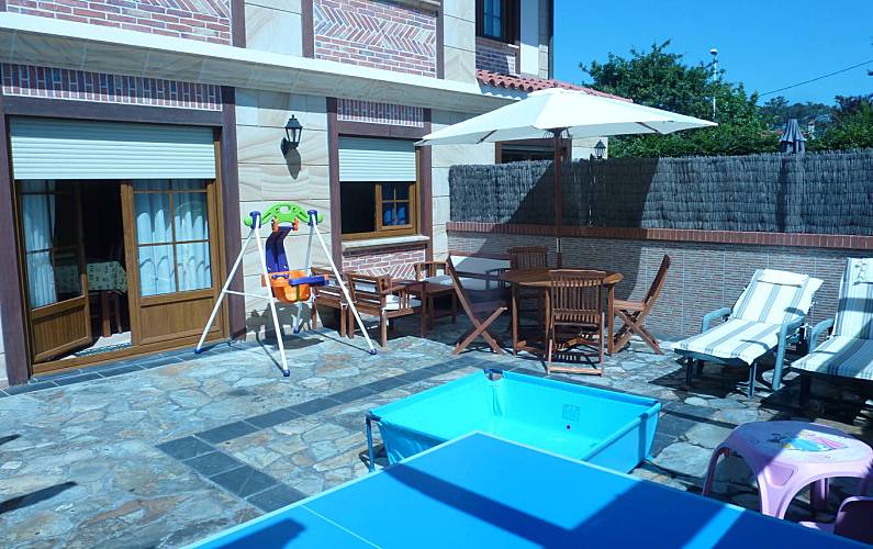 Wohnung Terrasse Cantabria Ribamontán al Mar Ferienwohnung - Terrasse