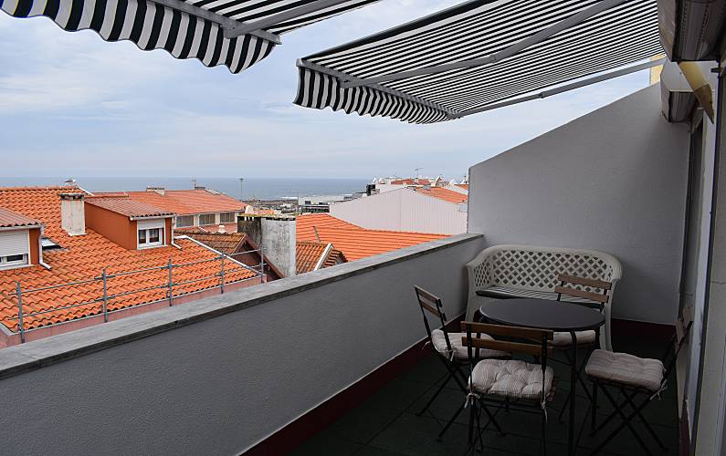 2 Apartamentos para 4-8 pessoas a 80 m da praia Viana do Castelo - Terraço