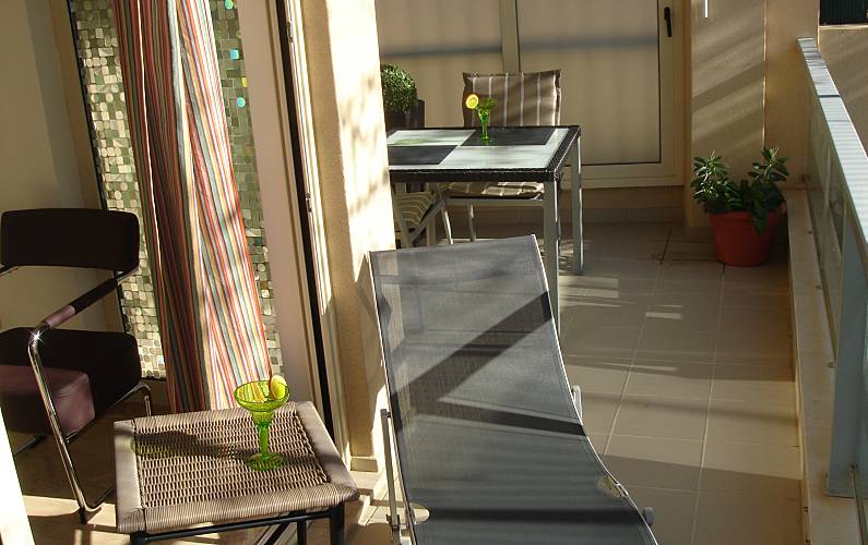 Acolhedor Terraço Algarve-Faro Lagos Apartamento - Terraço