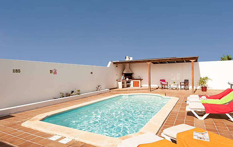 Vivenda para 5-7 pessoas a 1400 m da praia Lançarote - Terraço