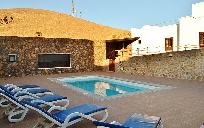 Vivenda Piscina Lançarote Tinajo Villa rural - Piscina