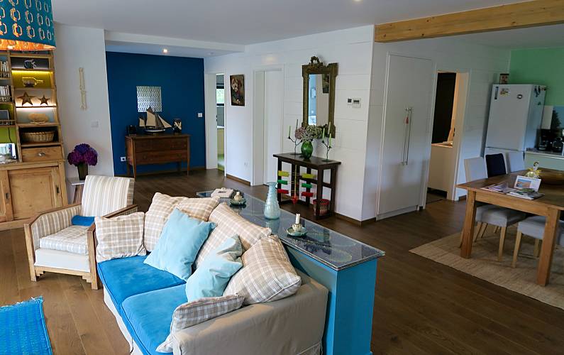 Haus Wohnzimmer Armor Trégastel Ferienhaus - Wohnzimmer