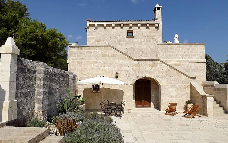 Haus Außenansicht des Hauses Lecce Melendugno Ferienwohnung - Außenansicht des Hauses