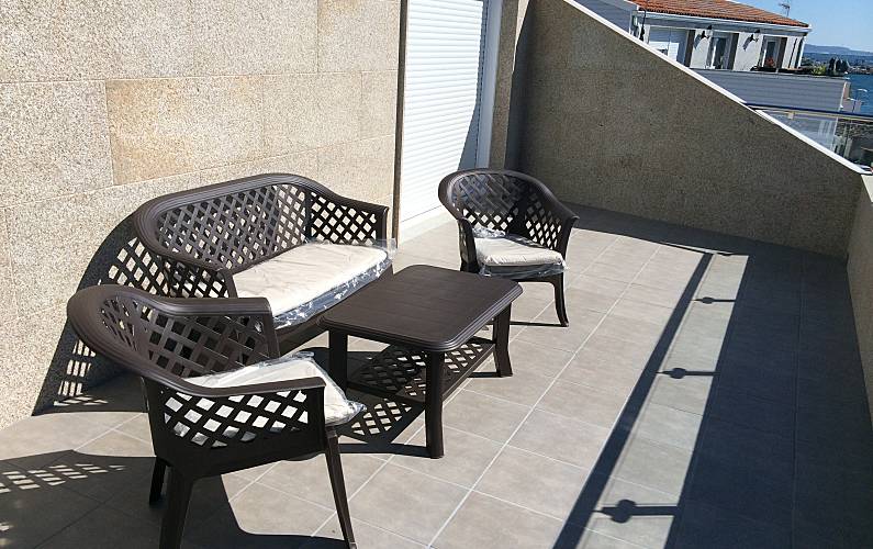 Apartment Terrace Pontevedra Vilanova de Arousa Apartment - Terrace