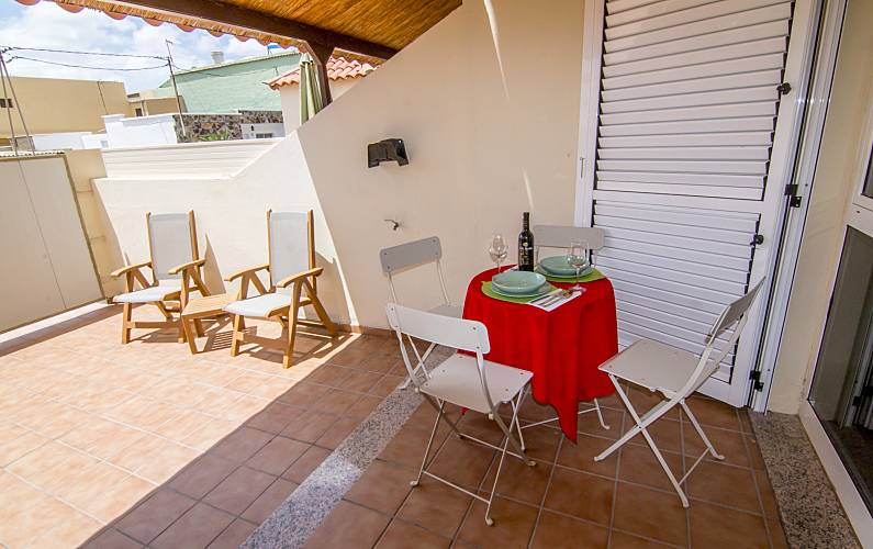 Apartamento para alugar a 4 km da praia Forteventura - Terraço