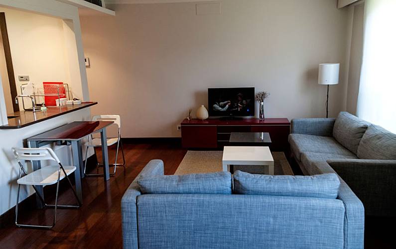 Wohnung Wohnzimmer A Coruña A Coruña Ferienwohnung - Wohnzimmer