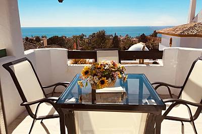 Atico cerca de la playa con vistas al mar Málaga