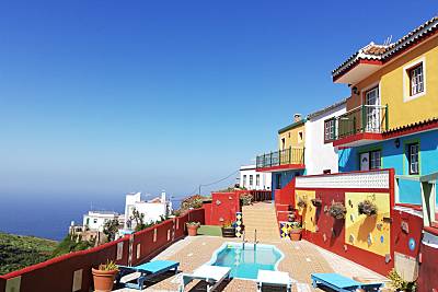 Tkasita Galicia 3, Piscina y Vistas. Isla La Palma La Palma