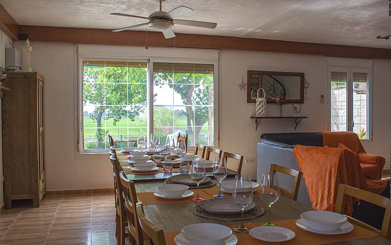 Villa Esszimmer Tarragona Deltebre Villa auf dem Land - Esszimmer