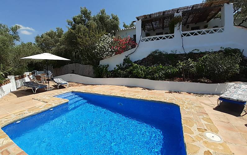 Andalusischen Schwimmbad Málaga Frigiliana Villa auf dem Land - Schwimmbad