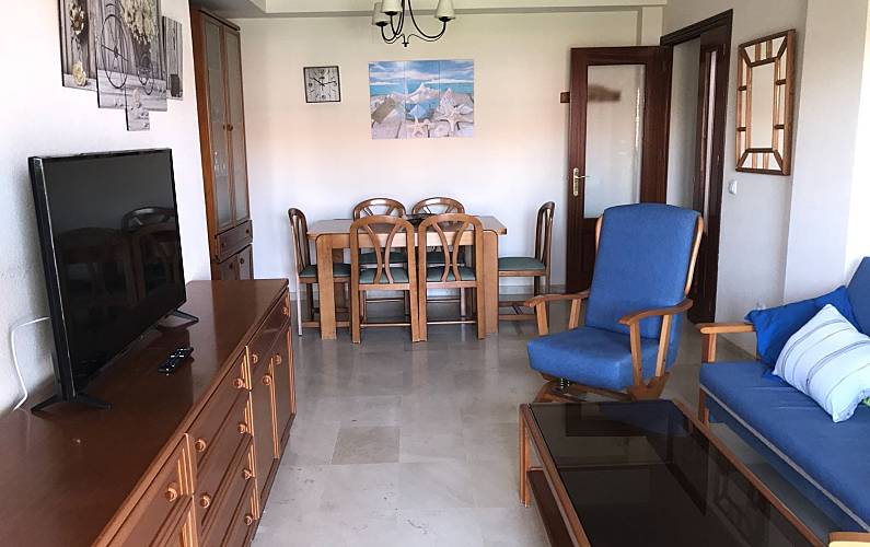 Wohnung Wohnzimmer Cádiz Rota Ferienwohnung - Wohnzimmer