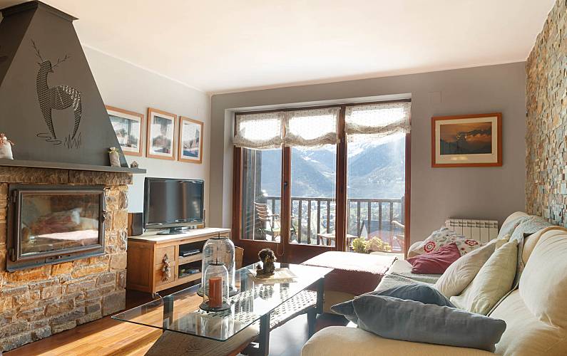 Wohnung Wohnzimmer Lleida Vielha e Mijaran Ferienwohnung - Wohnzimmer