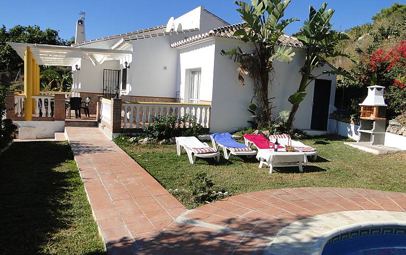 Villa Außenansicht des Hauses Málaga Frigiliana Villa auf dem Land - Außenansicht des Hauses