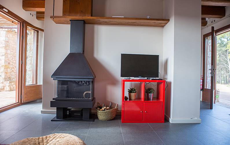 Haus Wohnzimmer Tarragona Aiguamúrcia Ferienhaus auf dem land - Wohnzimmer