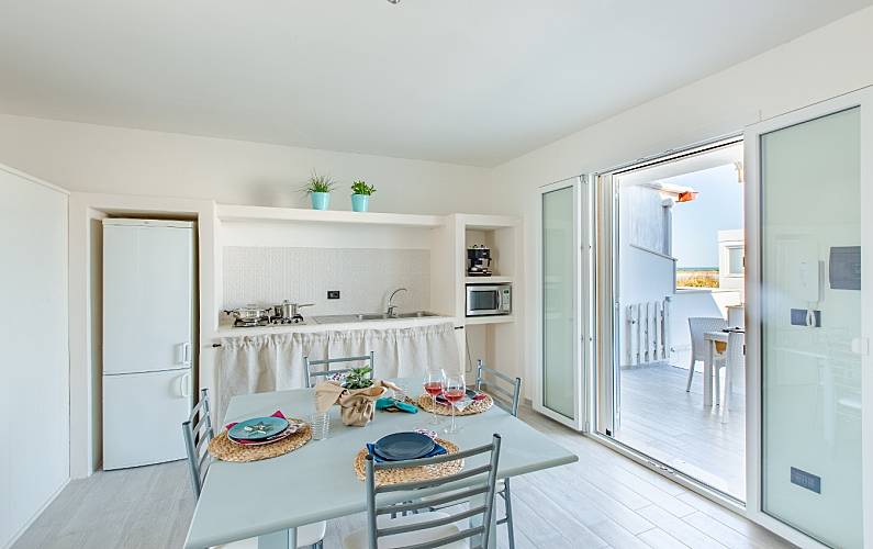 Wohnung Esszimmer Brindisi Carovigno Ferienwohnung - Esszimmer