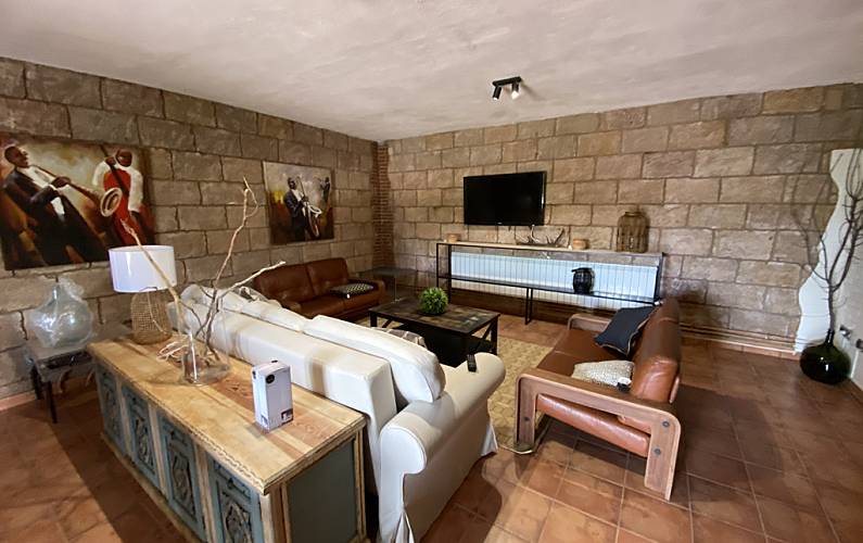 Villa Wohnzimmer Ávila Burgohondo Ferienhaus auf dem land - Wohnzimmer