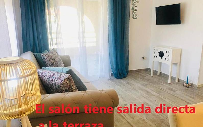 Villa Wohnzimmer Castellón Peñíscola villa - Wohnzimmer