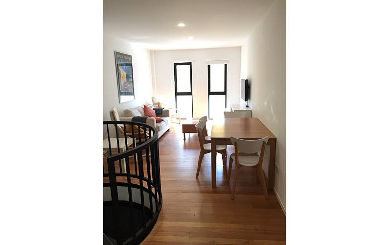 Wohnung Esszimmer A Coruña Ribeira Ferienwohnung - Esszimmer