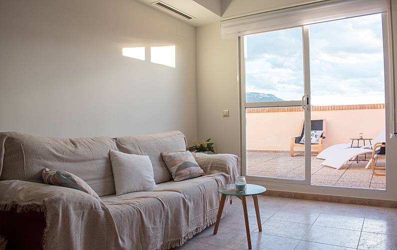 Wohnung Wohnzimmer Alicante Dénia Ferienwohnung - Wohnzimmer