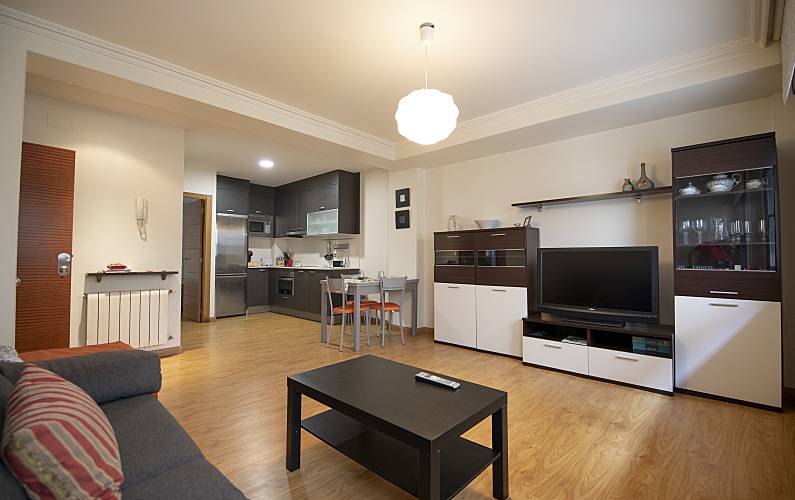 Wohnung Wohnzimmer Pontevedra Sanxenxo-Sangenjo Ferienwohnung - Wohnzimmer