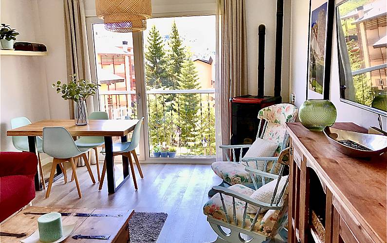 Wohnung Wohnzimmer Huesca Sallent de Gállego Ferienwohnung - Wohnzimmer