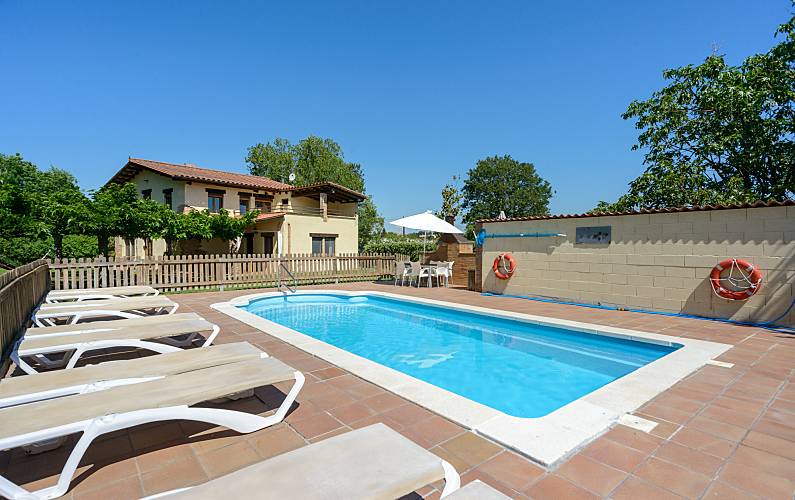 Haus Garten Girona Vilobí d'Onyar Villa auf dem Land - Garten
