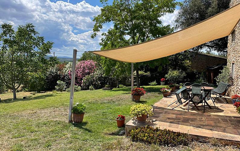 Haus Außenansicht des Hauses Girona Pontós Ferienhaus auf dem land - Außenansicht des Hauses