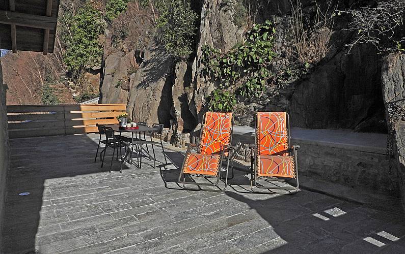 Maison Terrasse Lecco Dervio Gîte villa - Terrasse