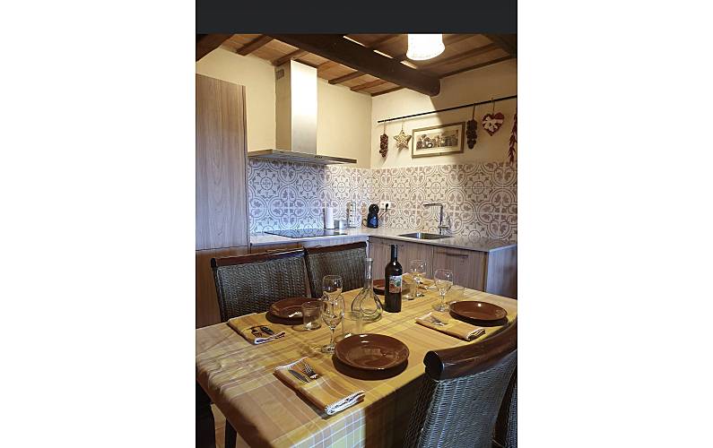 Villa Küche Girona Vidreres Villa auf dem Land - Küche