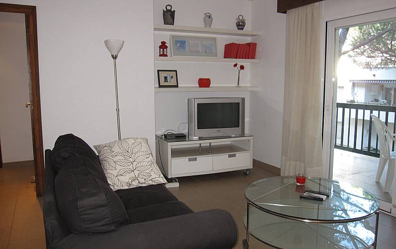 Wohnung Wohnzimmer Girona Castell-Platja d'Aro Ferienwohnung - Wohnzimmer
