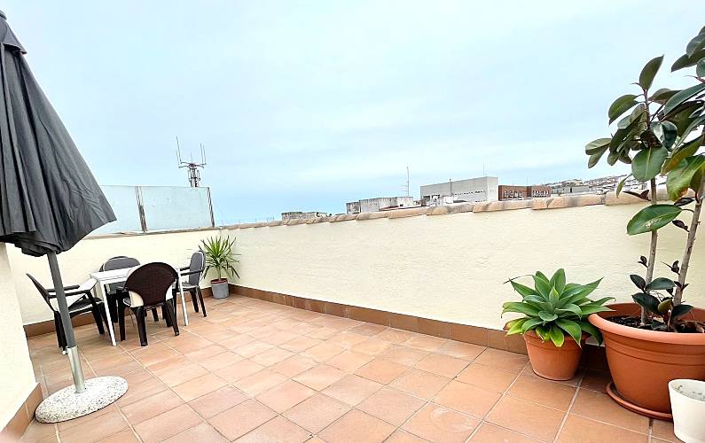 Wohnung Terrasse Girona Blanes Ferienwohnung - Terrasse