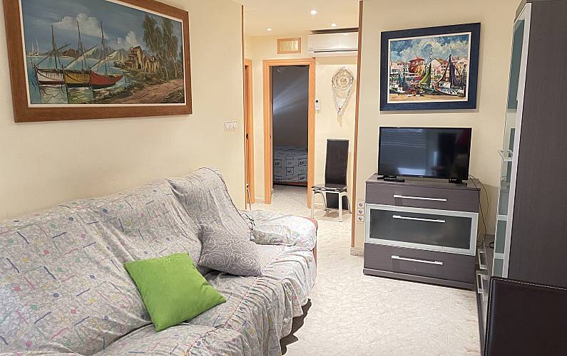 Wohnung Wohnzimmer Tarragona Cambrils Ferienwohnung - Wohnzimmer