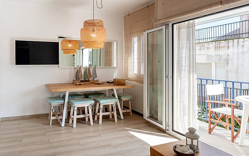 Wohnung Wohnzimmer Girona Palafrugell Ferienwohnung - Wohnzimmer