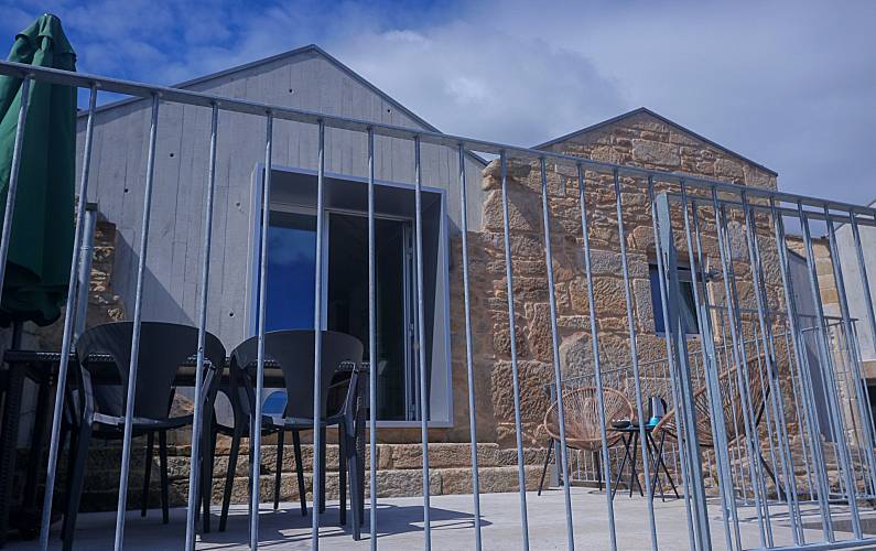 Haus Terrasse A Coruña Muros Ferienhaus - Terrasse