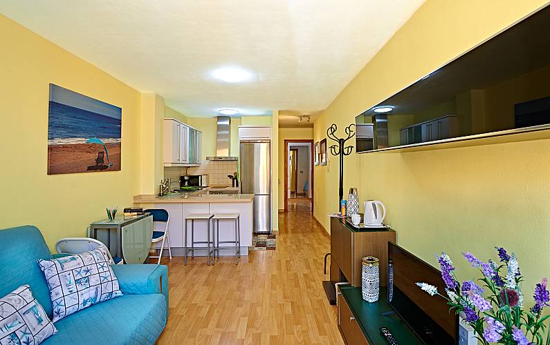 Wohnung Wohnzimmer Gran Canaria Telde Ferienwohnung - Wohnzimmer
