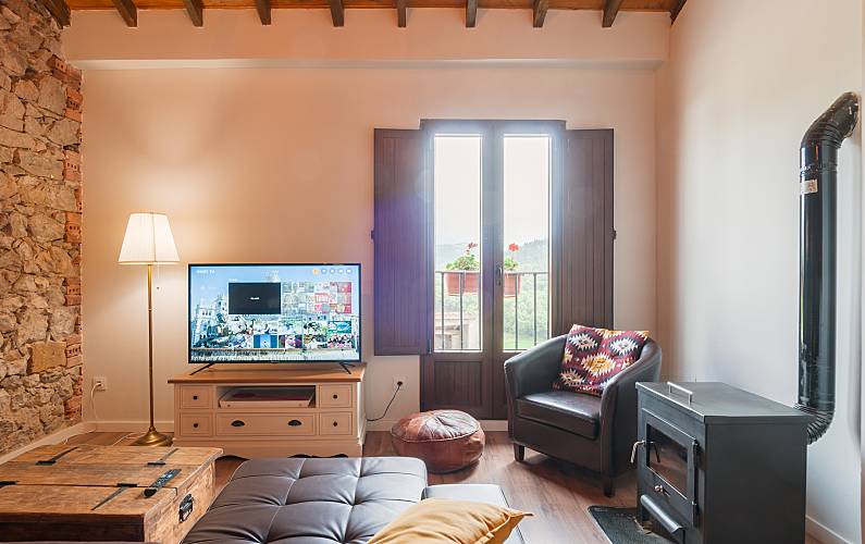 Haus Wohnzimmer Cantabria Ruiloba Ferienhaus auf dem land - Wohnzimmer
