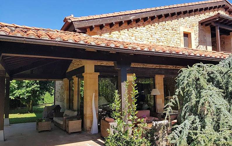 Villa Außenansicht des Hauses Cantabria Ribamontán al Mar villa - Außenansicht des Hauses