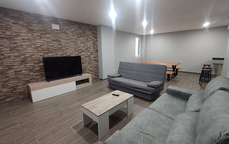 Wohnung Wohnzimmer Huesca Valle de Hecho Ferienwohnung - Wohnzimmer