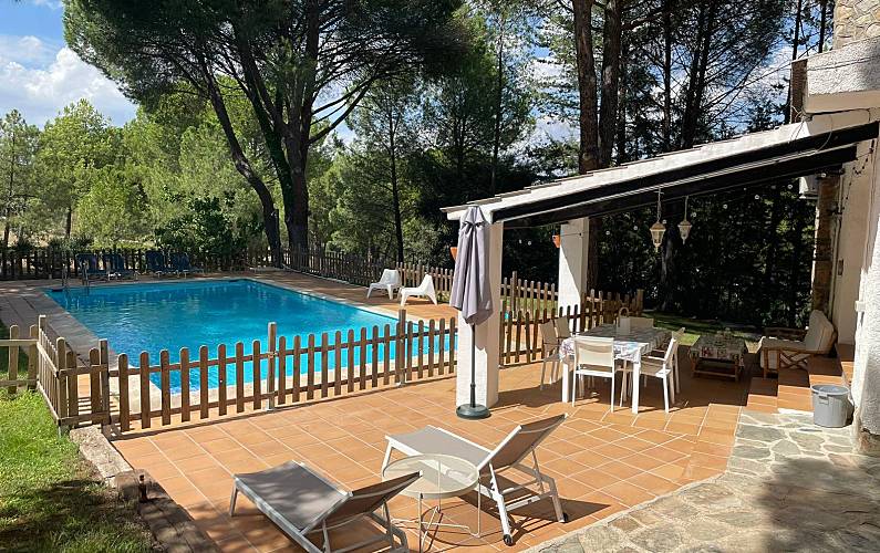 Villa Terrasse Madrid San Martín de Valdeiglesias Villa auf dem Land - Terrasse