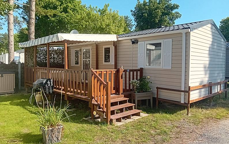 Mobilheim Außenansicht des Hauses Vendée Saint-Jean-de-Monts Ferienhaus - Außenansicht des Hauses