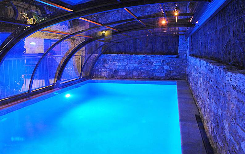 Traditionelles Schwimmbad Girona Porqueres Ferienhaus auf dem land - Schwimmbad