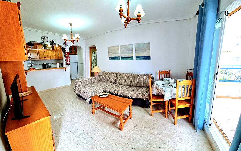 Wohnung Wohnzimmer Almería Vera Ferienwohnung - Wohnzimmer