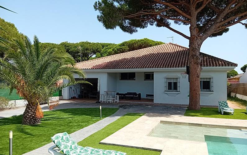 Villa Außenansicht des Hauses Cádiz Chiclana de la Frontera villa - Außenansicht des Hauses