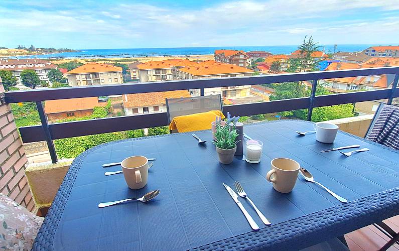 Wohnung Terrasse Cantabria Noja Ferienwohnung - Terrasse