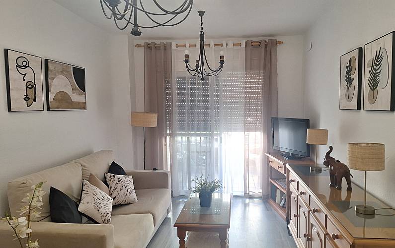  Wohnzimmer Málaga Torrox Ferienwohnung - Wohnzimmer